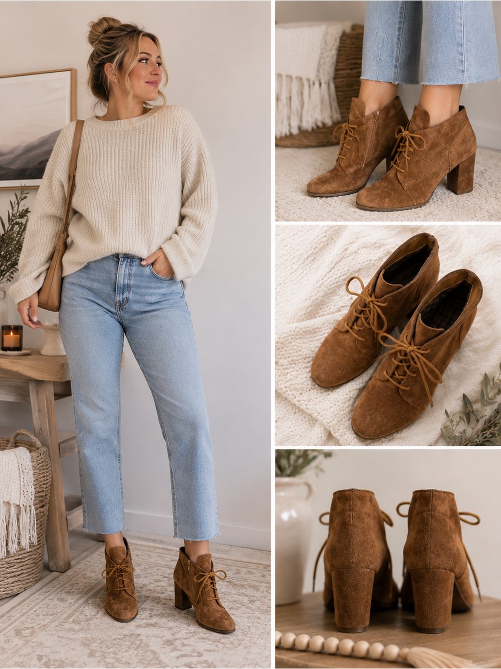 Madden Girl Tan Lace Up Boots